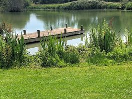 View of fishing lake