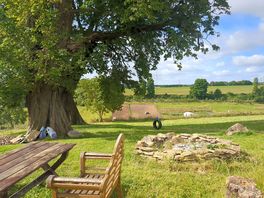 The fire-pit by day.