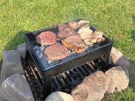 Lovely bbq after a hike in snowdonia. 😋