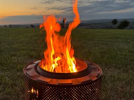Fire pit and logs - tenner - simple