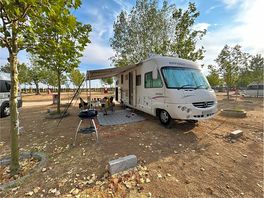 Camper setup on site.