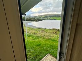 View out the door and window