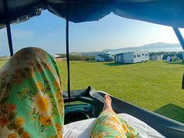View from pitch 9 , electric hookup