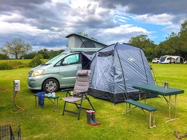 Spacious grass pitches