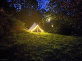 Tent at night