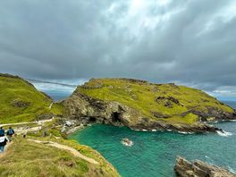 Merlin’s cave and tintagel castle