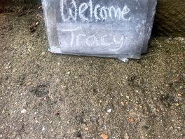Welcome plaque