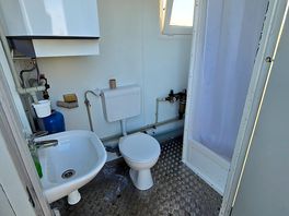 Inside the toilet