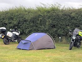 Our tent pitch plot.