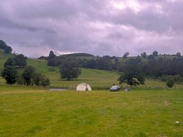 View from where the portaloos are