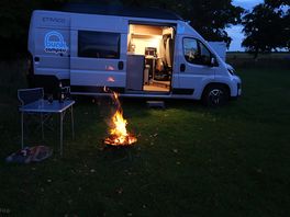 Cozy camp fire