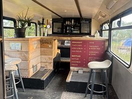 Bar inside the bus