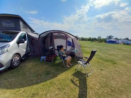 Spacious pitch.