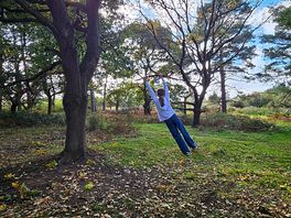Enjoying the woods