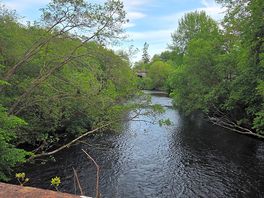 Right by the river