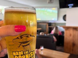 Great atmosphere in the rugby club bar