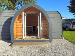 Outside of camping pod