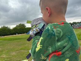 My son enjoying the peace