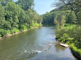 The river that runs through the campsite