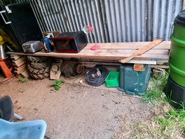 Kitchen. under roofing. my camping was with no electrics however.