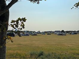 Standing from the roadside edge of the campsite-huge