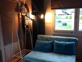 The seating area
