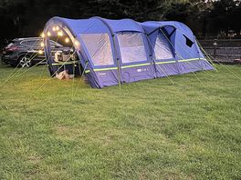 Plenty of room to put tent, car, trailer and whatever you brought with you.