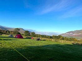 View over hills….