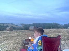 Washing machine drum fire pits available to use free of charge. s’mores are a camping must!