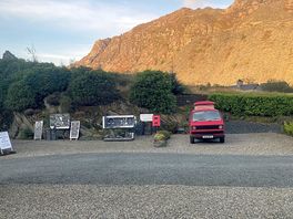 View of the slate quarry