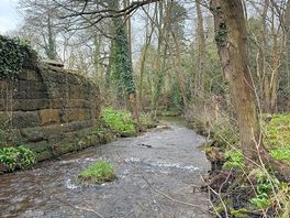 Egton bridge. step walk down there.