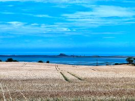 The view over to lindisfarne castle