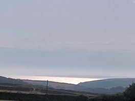 View of the sea from our pitch