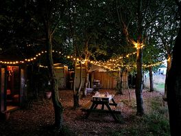 Fairy light at night
