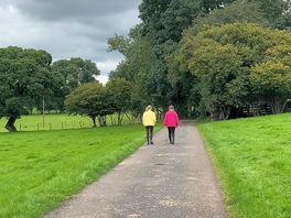 A short walk from the tent