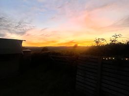 Sunset from tub