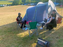 Well done boys tents up