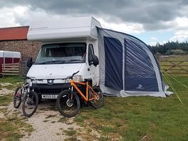 Motorhome on south moor farm