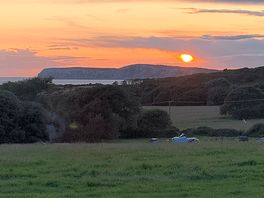 Stunning sunset across tennyson down