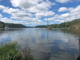 View from the marina of the lake