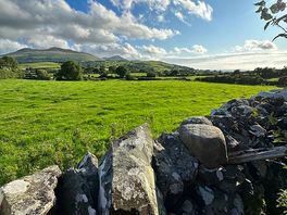 Stone wall and hills