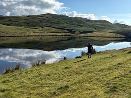 Beautiful tarn 20 mins walk from the site.