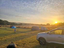 Sunrise view from our pitch