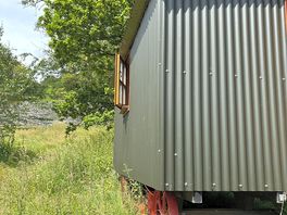 Outside hut