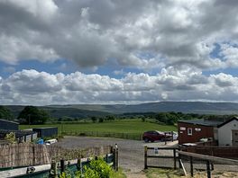 The view leading to the toilets / shower