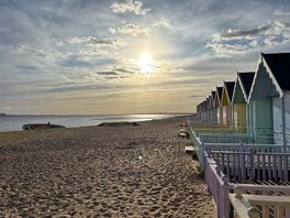 My pitch was right behind these huts - with the lovely beach on the other side