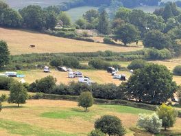 View of campsite from shaftesbury