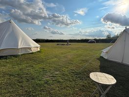 Beautiful evenings from the bell tent!