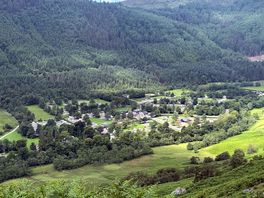 Looking down from the ben nevis trail