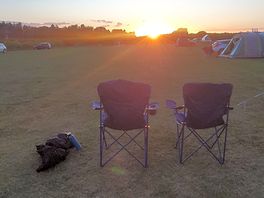 Relaxing after fish and chips in hunstanton